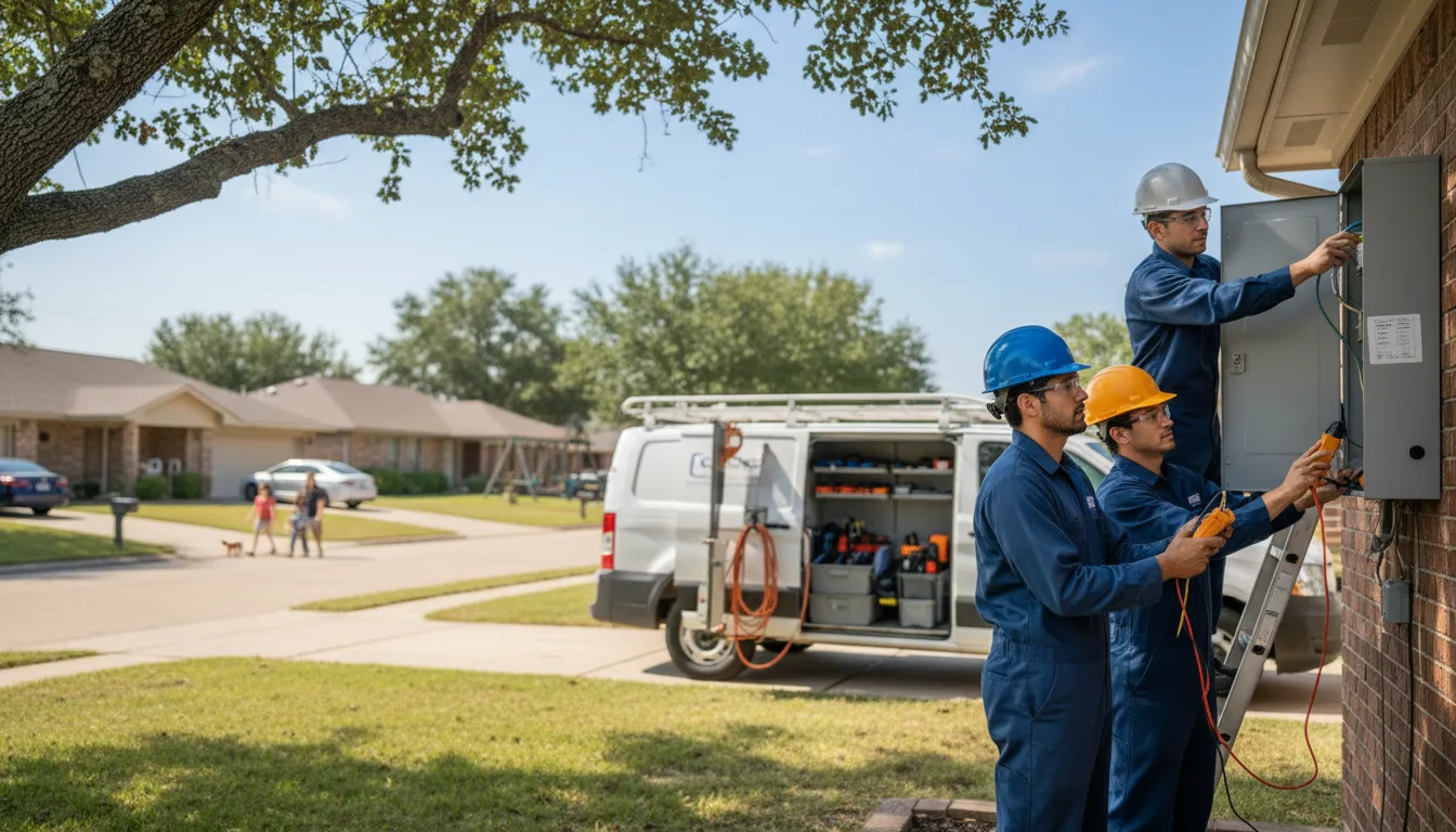 Certified electrician providing emergency electrical services in Ashville, OH